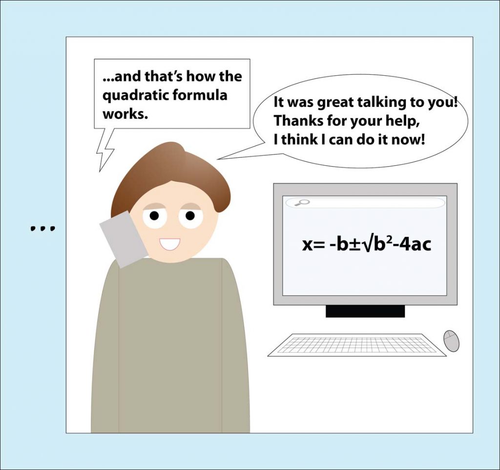 Brenda & Her Mom: Brenda learns the Quadratic Formula