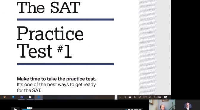 How to Approach the SAT test Reading Section: Modeling approaches & strategies on practice test 1